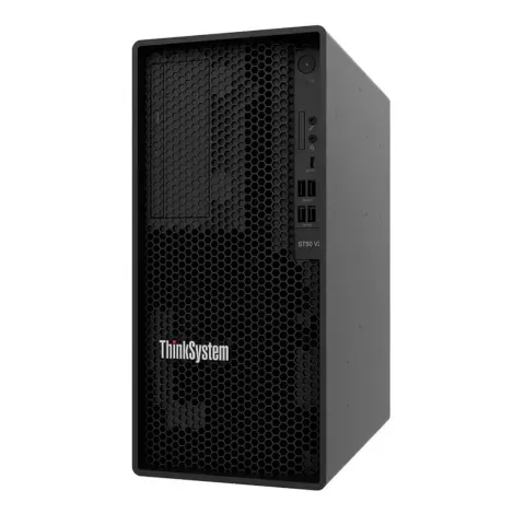 Servidor Lenovo ISG ST50v2, Intel Xeon E-2324G, 16GB RAM, 2TB SATA, 1x Fonte 500W - PN: 7D8JA04CBR