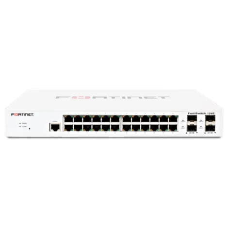 Switch FortiSwitch FS-124E - 24x GbE RJ45 e 4x GbE SFP