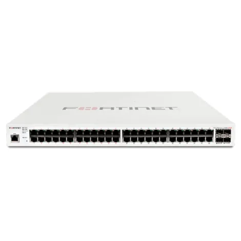 Switch FortiSwitch FS-248E-POE - 48x GbE RJ45, 4x GbE SFP, PoE 370W