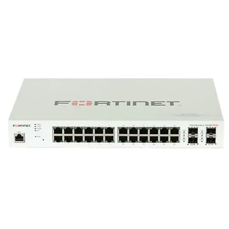 Switch FortiSwitch FS-224E-POE - 24x GbE RJ45, 4x GbE SFP, PoE 180W