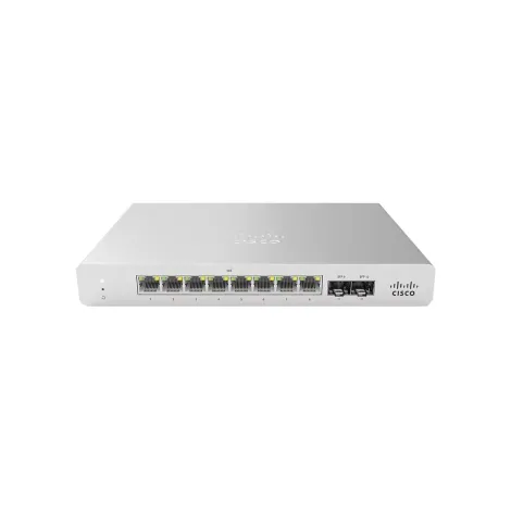 Switch Cisco Meraki MS120-8FP - 8x GbE RJ45, 2x GbE SFP, PoE 124W - PN: MS120-8FP-HW