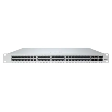 Switch Cisco Meraki MS355-48X2 - 24x GbE RJ45, 24x mGbE 4x GbE SFP+, 2x QSFP+, 1x Interface GbErenciamento, 2x Stack Port, PoE 740W - PN: MS355-48X2-HW