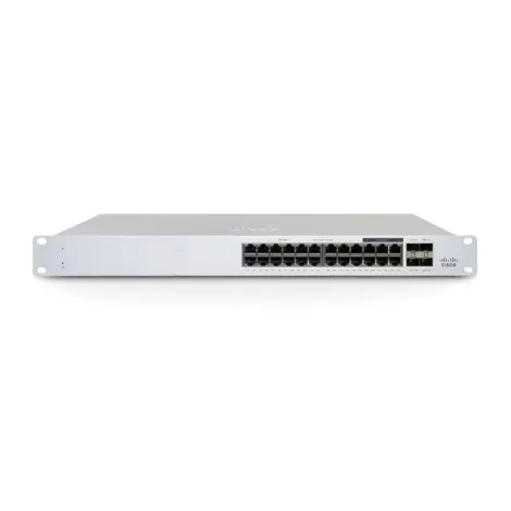 Switch Cisco Meraki MS130-24 - 24x GbE RJ45, 4x GbE SFP, 1x Interface GbErenciamento - PN: MS130-24-HW