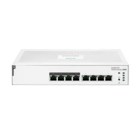 Switch HPE Networking Instant On 1830 - 8x GbE RJ45, 4pClass4 PoE 65W - PN: JL811A