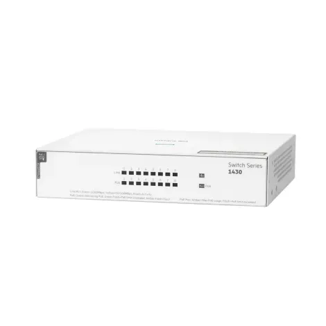 Switch HPE Networking Instant On 1430 - 8x GbE RJ45, PoE 64W- PN: R8R46A