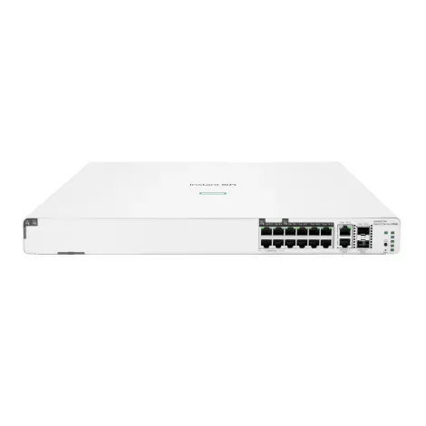 Switch HPE Networking Instant On 1960 - 4x GbE RJ45, 8p 1GClasse 4 4p SR1G/2.5G Classe 6 PoE2p 10GBASE-T 2p SFP+ 480W - PN: S0F35A